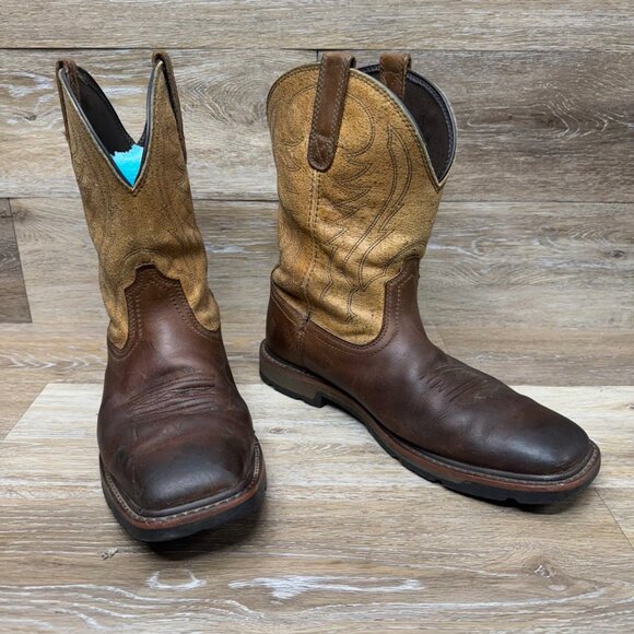 Ariat Groundbreaker Wide Square Toe Western Work Boot Men's Size 10.5EE - Picture 6 of 7